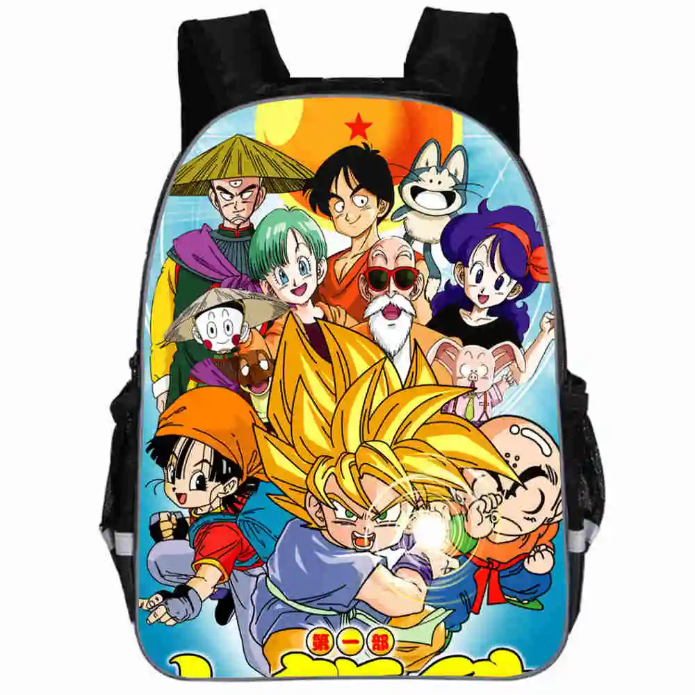 B Рюкзак с драконом и шариком, ультра-Instinct Goku Z Vegeta Migatte no Gokui, повседневные школьные сумки для маленьких мальчиков и девочек, подростков, Mochila Bolsa - Цвет: B
