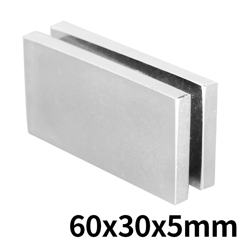 1/2/3 шт. 60x30x5 Block N35 постоянный Супер 60 мм x 30 5 мощный магнитный съемник для жестких