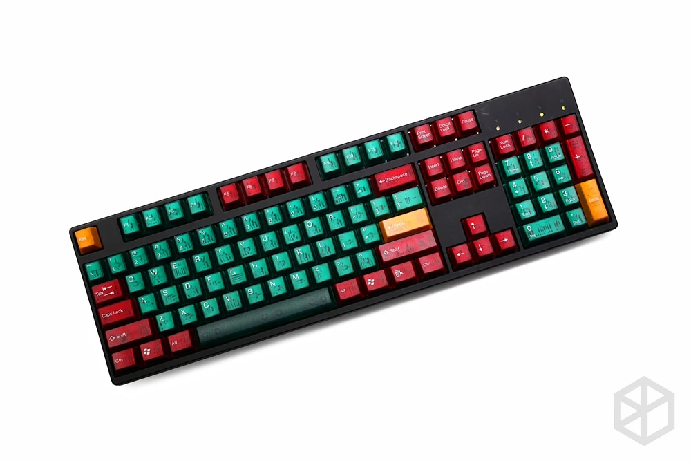 Taihao cubic abs двойной выстрел keycaps для игр механическая клавиатура цвет зеленый