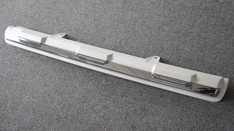 Хромированная жемчужно белая накладка на задний бампер для Toyota Land Cruiser Prado Fj150 2010