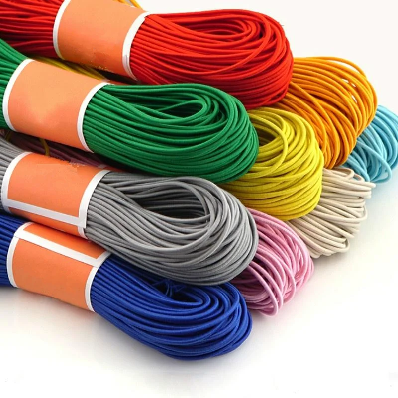 10 yardsHigh-Elastic 1mm Colorful Round Elastic Band Round Elastic Rope Rubber Band Elastic Line DIY Sewing Accessories AA7678
