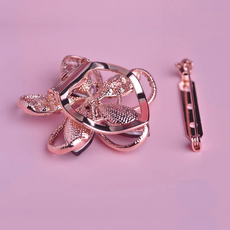 Женская/Детская Брошь Blucome синяя брошь из циркона с цветочным узором украшение