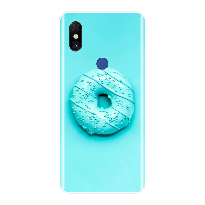 Чехол для телефона Xiaomi Mi Max Note 1 2 3 пончик с зелеными фруктами листьями Qcean Sky