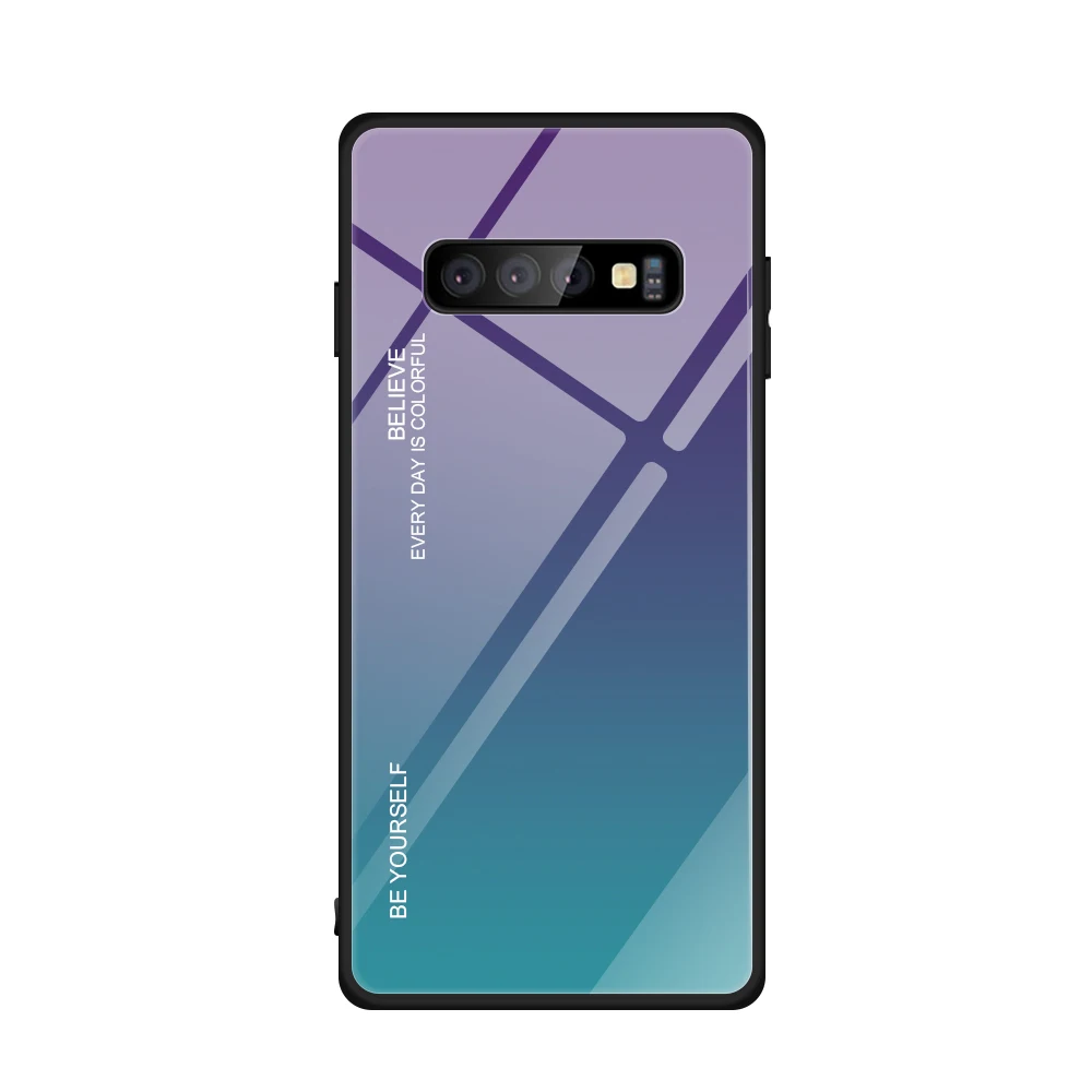 Aurora For Case Mocolo 3D изогнутое премиум стекло для samsung S10 Защитная стеклянная пленка для экрана для Galaxy S10 Plus S10e градиентный чехол из закаленного стекла - Цвет: Aurora For Case