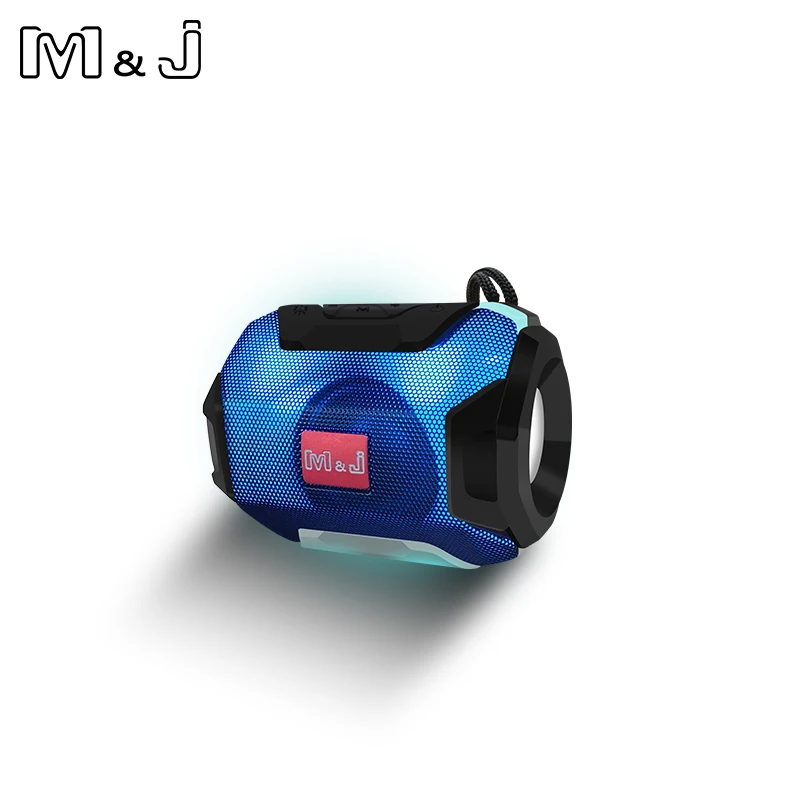 M & J Bluetooth динамик мини беспроводной громкий трещинный светодиодный TF USB сабвуфер
