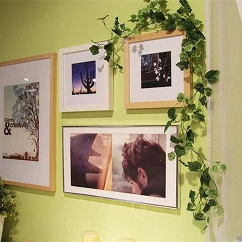 Simulation Leaves Artificial Ivy Hanging Garland Flowers Vine for DIY Home Wedding Floral Wall Garden Fence Decor | Дом и сад