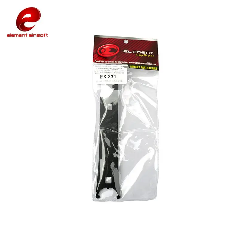 Элемент сделал Тактический Airsoft Баррель Гайка Ключ Винтовка Гора черный EX331|barrel nut