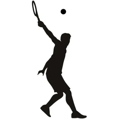 Виниловая наклейка на стену для тенниса мальчиков занятий спортом спортзала