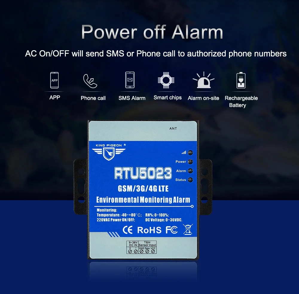 Беспроводная GSM 3g RTU сигнализация для мониторинга температуры и влажности AC DC мониторинг состояния питания поддерживает Modbus TCP RTU 5023