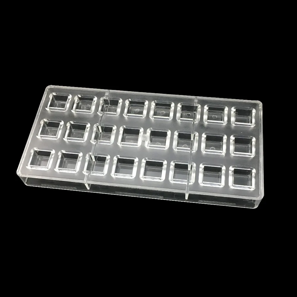 Недорогая жесткая коробка из поликарбоната шоколадная форма|polycarbonate chocolate
