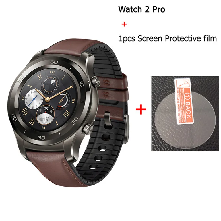 Зарядное устройство для часов HUAWEI Watch 2 Pro Smart Watch Поддержка LTE 4G Телефонный Звонок трекер-сна для сердечного ритма eSIM для iOS и Android IP68 Водонепроницаемый NFC gps - Цвет: add film