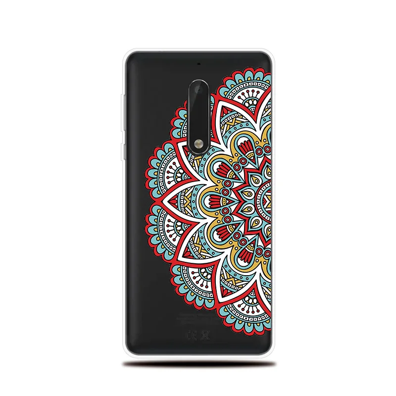 Мандала с рисунком силиконовый чехол для телефона Nokia на возраст 1 2 3 5 6 7 8 X 5X6X7