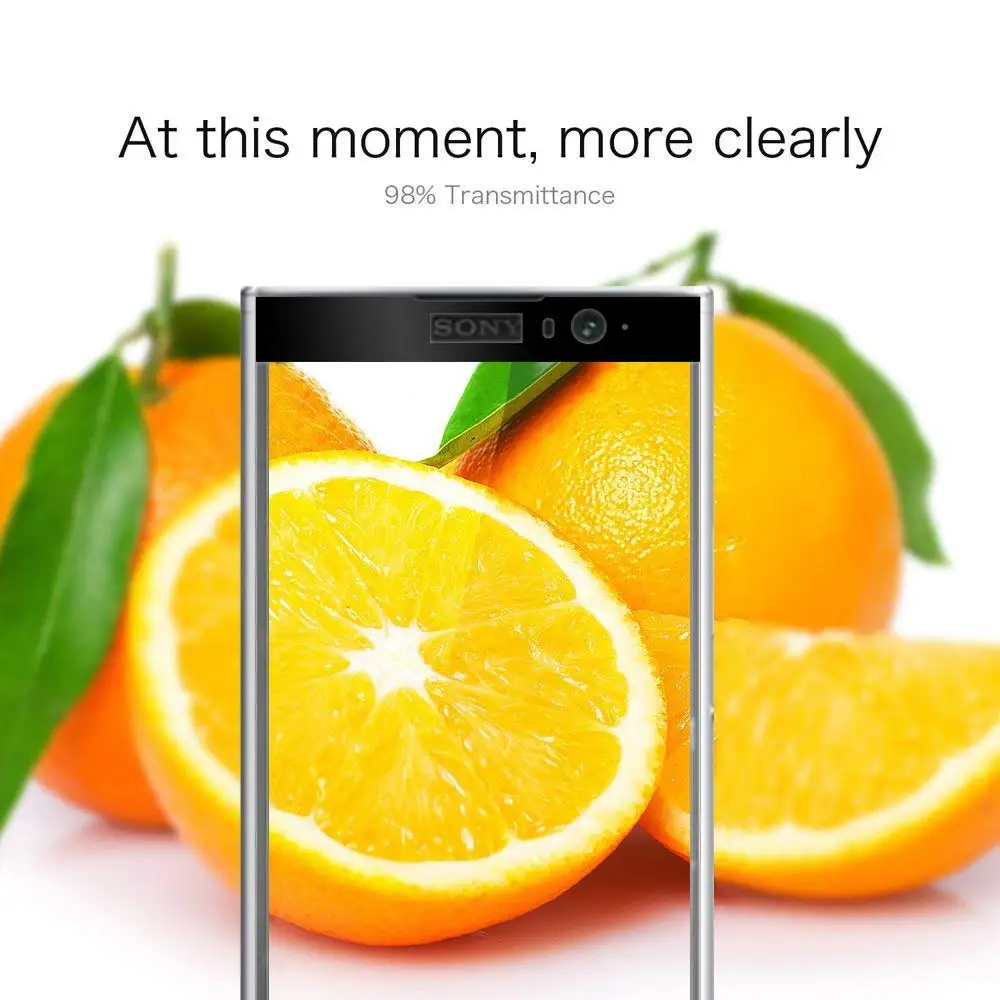 Защитное 3d стекло изогнутое закаленное с полным покрытием для Sony Xperia XA2 plus sony x a2
