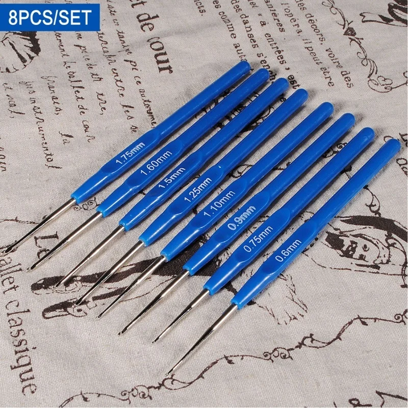 8 шт./компл. разные Искусственные пластиковые ручные вязальные спицы набор для
