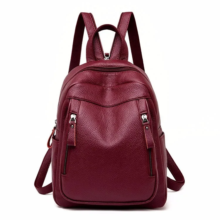 Роскошные рюкзаки для женщин дизайнерские женские кожаные девочек женский