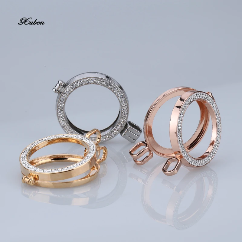 1 шт./компл. Новое поступление Сплав Кристалл Рамка монета ожерелье кулон мой 35 мм