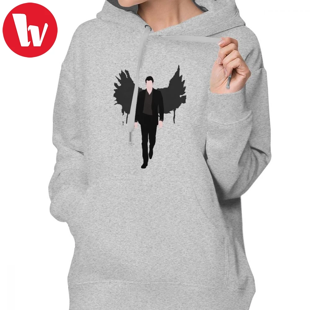 Худи Lucifer Morningstar худи белые толстовки с принтом Женский хлопковый простой пуловер