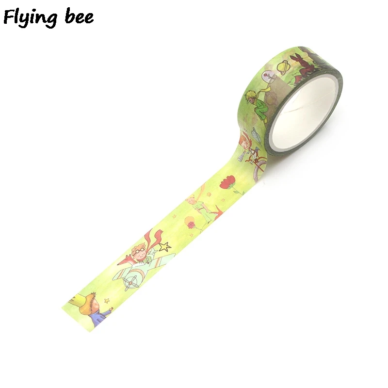 Flyingbee 4 стиля 15 мм X 5 м мультфильм милый голые медведи васи клейкая лента бумага DIY декоративная клейкая лента Kawaii Собаки маскирующие ленты X0277