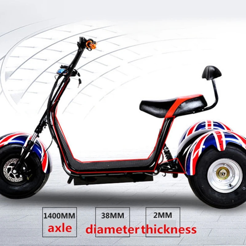 Citycoco Trike 60 в 500 Вт вал привода трехколесный электрический скутер трехколесный мотоцикл для мужчин и женщин Электрический скутер