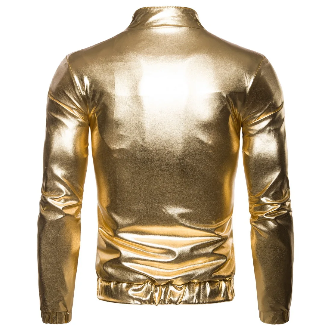 Модные глянцевые золотые куртки для ночных клубов пальто мужчин и женщин