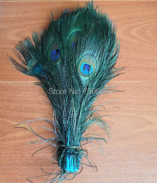 100Pcs/Lot! Beautiful Peacock Eye Feathers dyed Sky Blue color 10-12inches 25-30cm long,Turquoise Peacock Feathers light blue random peacock