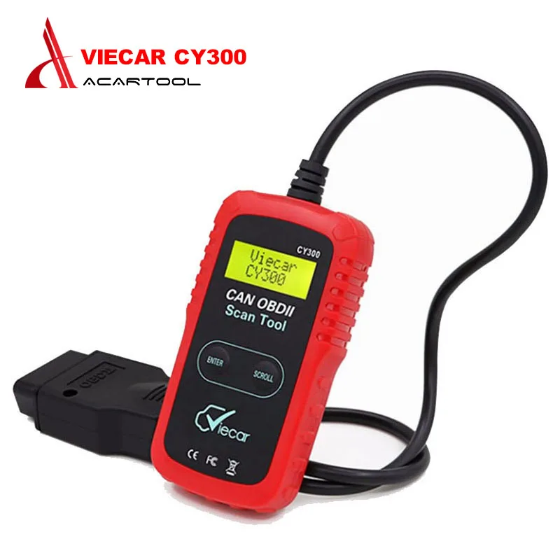 Диагностический считыватель кодов Viecar CY300 CAN OBDII диагностический инструмент для