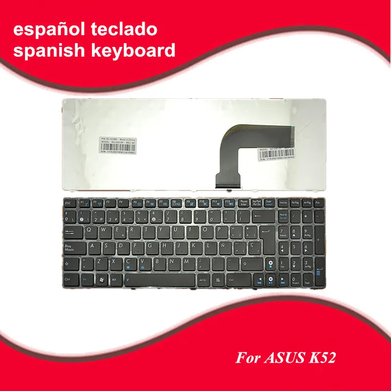 Испанская клавиатура для ноутбука Asus K52 K52J K52JB K52JC K52JK K52JR K52F X61 N61 G60 Клавиатура