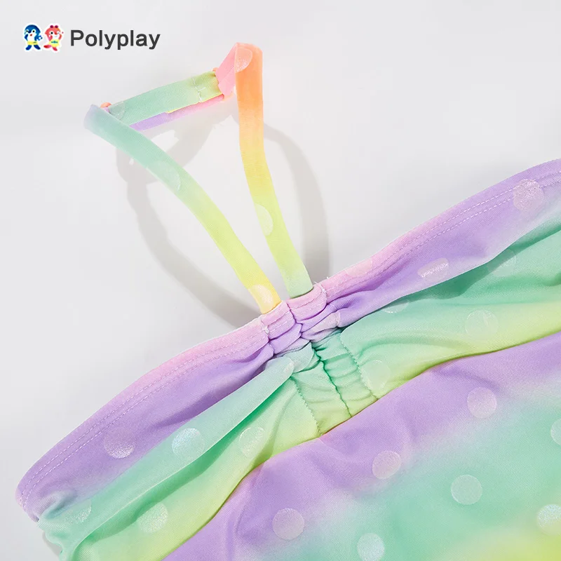 Купальный костюм для девочек с радужным разрезом на шее пляжный купальный | Мать