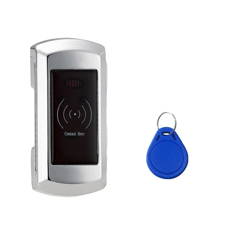 Матовый никель Ziyue RFID Электронный замок шкаф с браслет серебро и золото Цвет по выбору - Цвет: Матовый никель