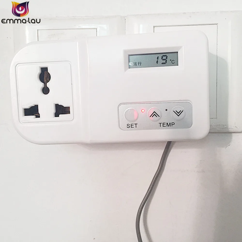 Термостат с ЖК дисплеем 220 В переменного тока 15 А|temp switch|thermostat temperaturethermostat temperature