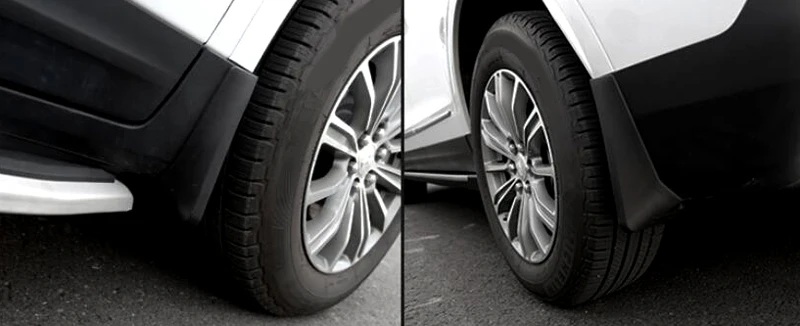 

For Cadillac XT5 2016-2021 Car Accessories Black Front & Rear Molded Splash Guards Mud Flaps