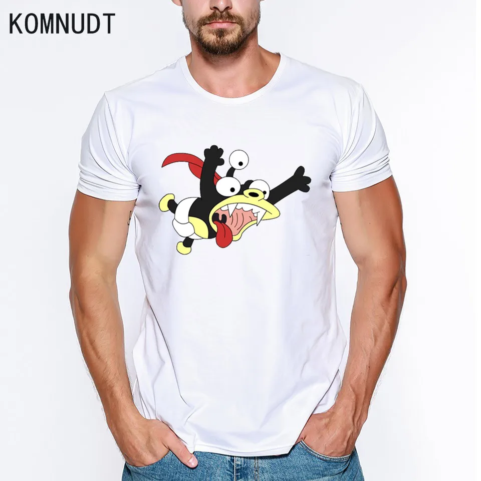 Komnudt Harajuku Забавный Бендер белая футболка лето новинка Мультфильм интересный