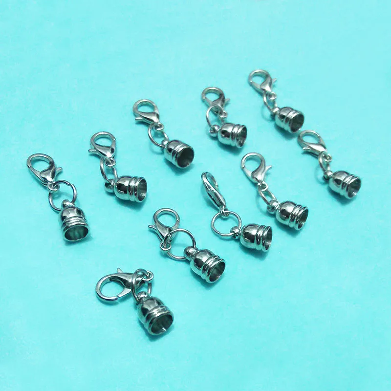 Концевики для кожаного шнура бусины шапочки ожерелье бахромы застежка лобстер