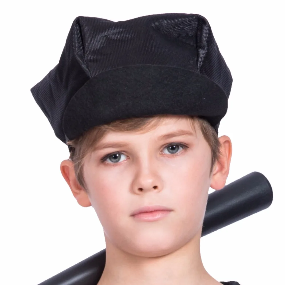 Косплей черного цвета для мальчиков косплей Хэллоуин Детский костюм офицера