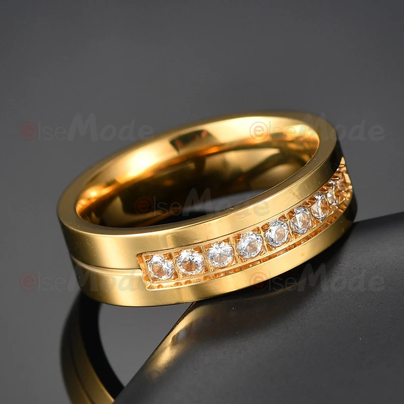 Кольцо ELSEMODE из титановой нержавеющей стали для влюбленных романтическое