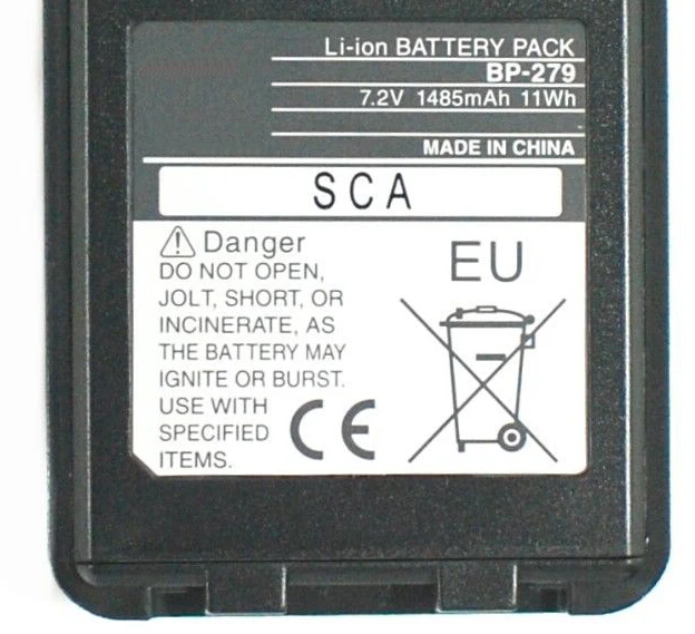 BP-279 BP-280 1485 мА/ч литий-ионный аккумулятор Батарея для BMW ICOM IC-F29SR IC-U88 IC-F1000 IC-F1000D IC-V88