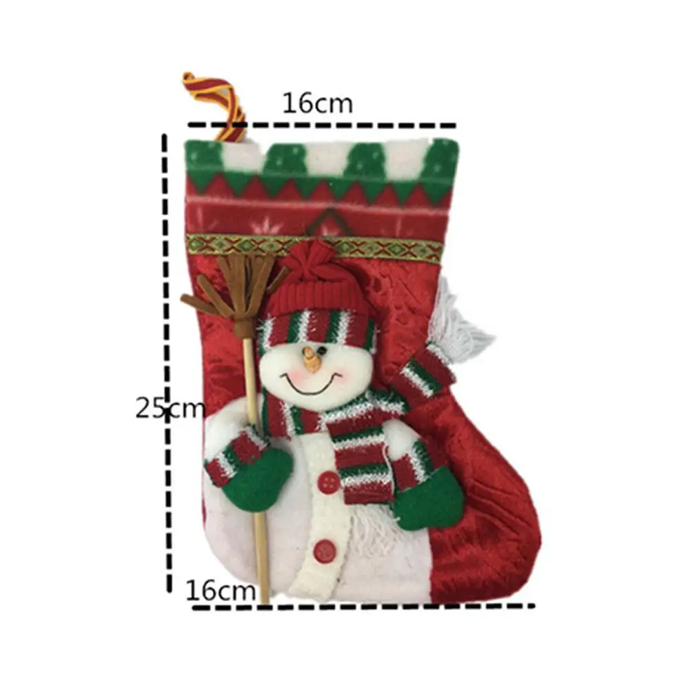 Рождественские носки Подарочный мешок Рождественская елка кулон декоративные