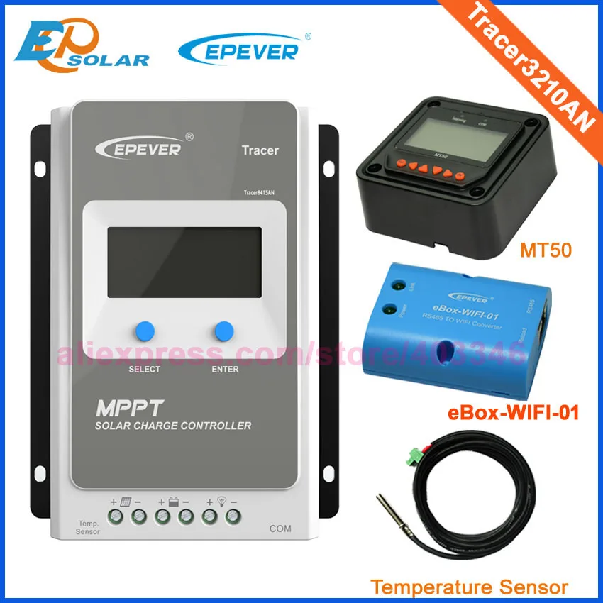 

Tracer3210AN EPsloar 30A MPPT Solar Charge Controller 12V 24V LCD Diaplay EPEVER Regulators