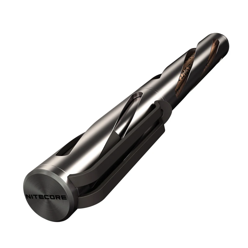 spesifikasi NITECORE NTP10 Titanium Pena Taktis Hollow Mendambakan Tubuh Dengan Tungsten Meruncing Strikeing Titik Pertahanan Diri Alat