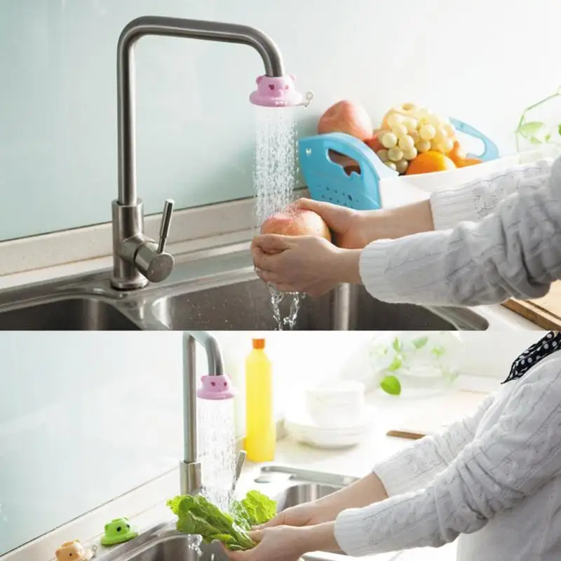 Милый смеситель для воды распылитель спрей экономия кухонные аксессуары гибкий кран для раковины крепление Регулируемый наконечник-переходник носик для кухни