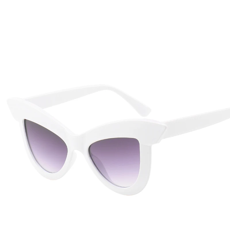 Samjune 2019 индивидуальные солнцезащитные очки большие брови кошачий глаз красочные