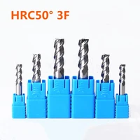 50 degree high precision aluminum alloy special tungsten steel milling cutter 3 slot cnc aluminum end mill carbide coated tool