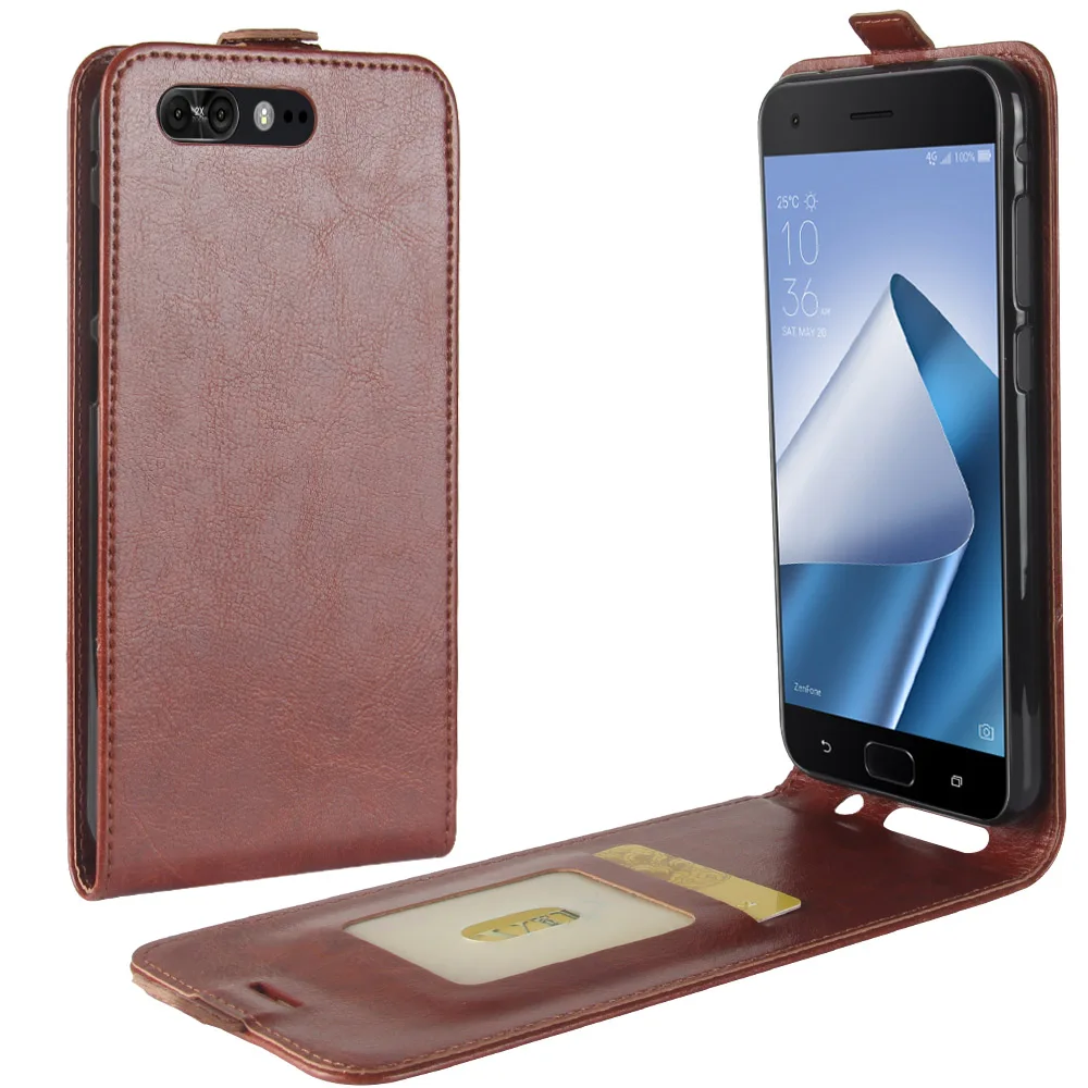 Чехол для телефона ASUS ZenFone 4 Pro ZS551KL ZE554KL откидная задняя крышка из искусственной