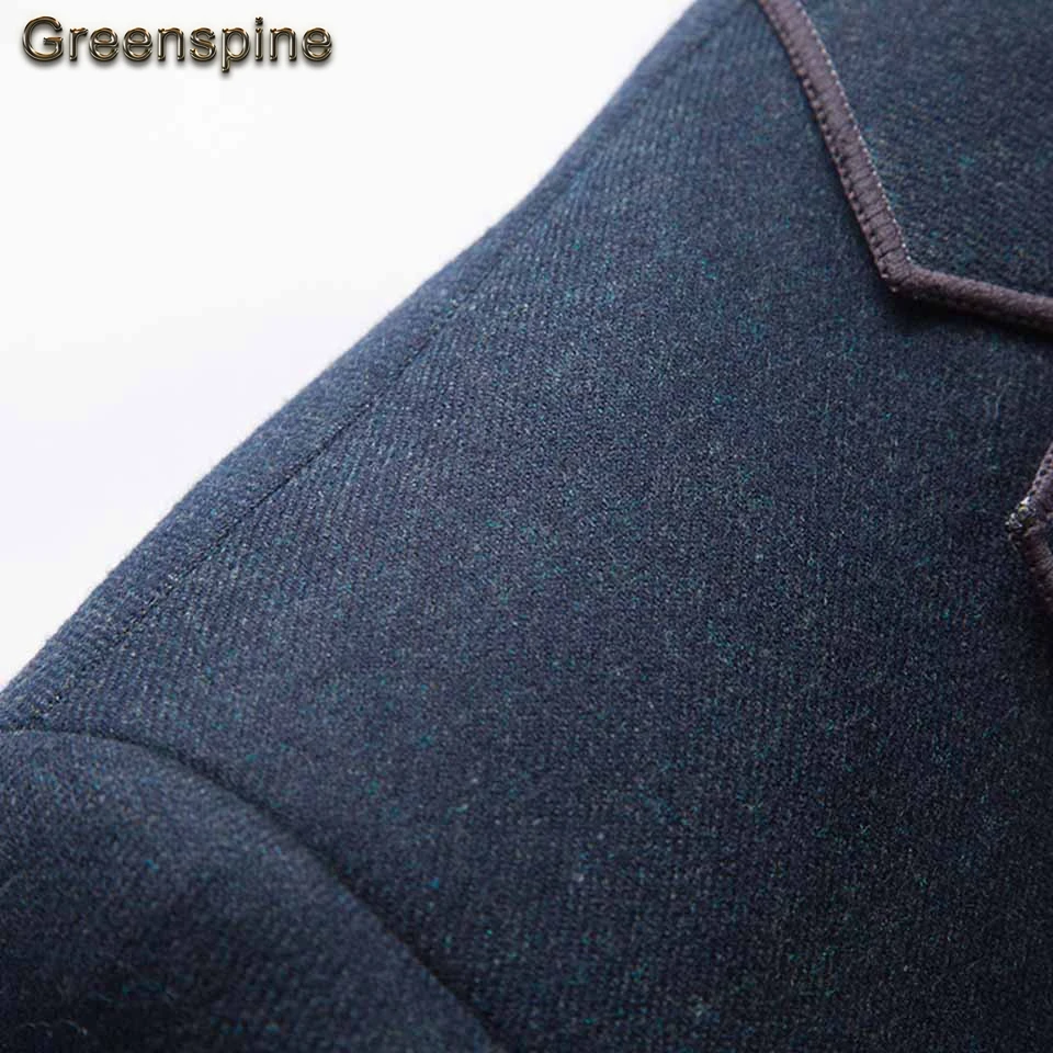 Новый Для мужчин модные Блейзер Бизнес Повседневное Slim Fit пиджак мужской пальто