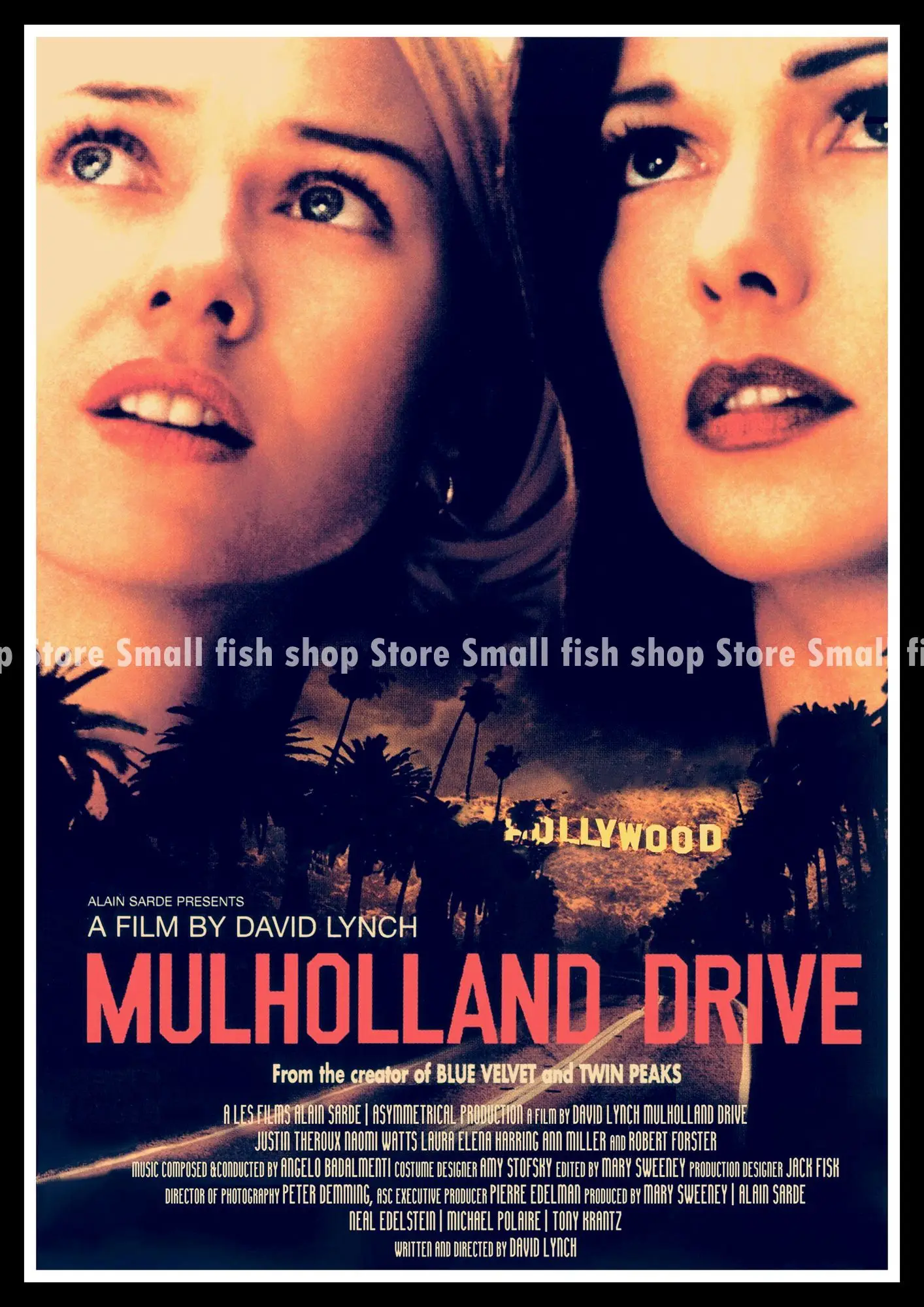 Mulholland Drive домашний интерьер украшения Крафт Фильм плакат рисунок core наклейки на стену 42*30 см