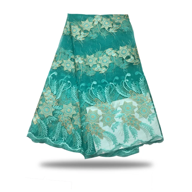 5yards french lace embroidered tulle material.latest nigerian african fabric for party dress.FC17-LFF26 | Дом и сад