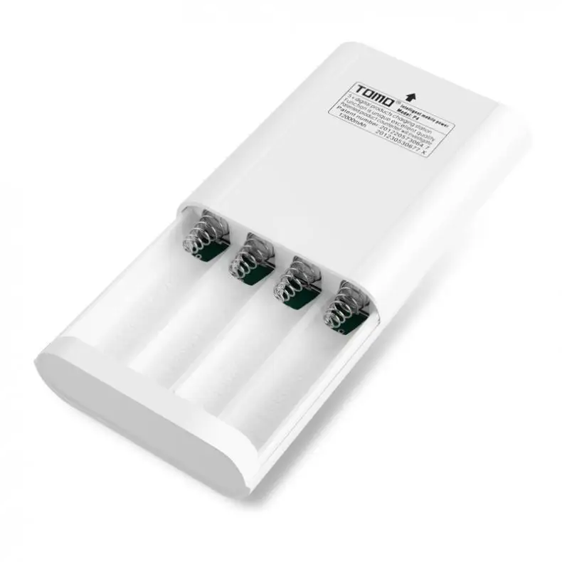 TOMO P4 Dual USB Li-Ion интеллектуальное зарядное устройство Smart DIY смартфон Настольный Мобильный Внешний аккумулятор чехол с поддержкой батареи 4x18650
