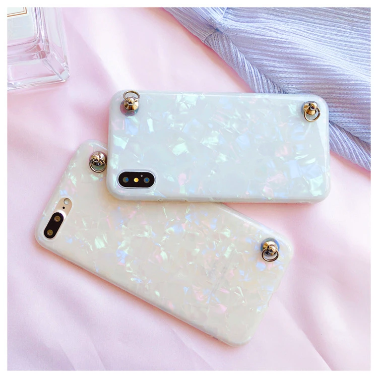 Роскошная оболочка с узором диагональная цепь чехол для iphone X XR XS Max Модный