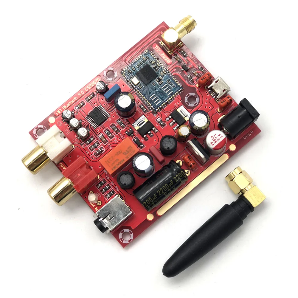 Lusya AUX вход CSR8675 беспроводной Bluetooth 5,0 приемник плата PCM5102A APTX HD ies DAC декодер 24 бит с Чехол антенна A3-009