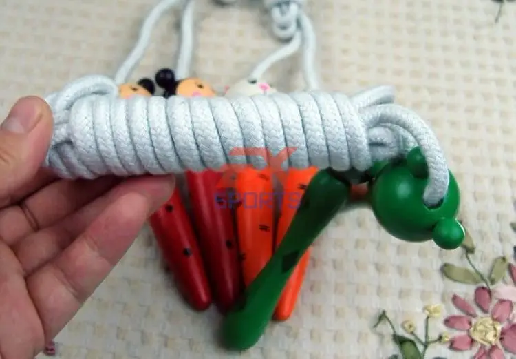 2X Скакалка для занятий спортом аксессуары спортзала Мультяшные животные новая